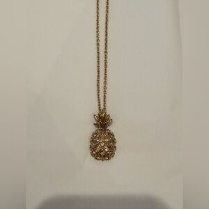 J. Crew Gold Pineapple Necklace